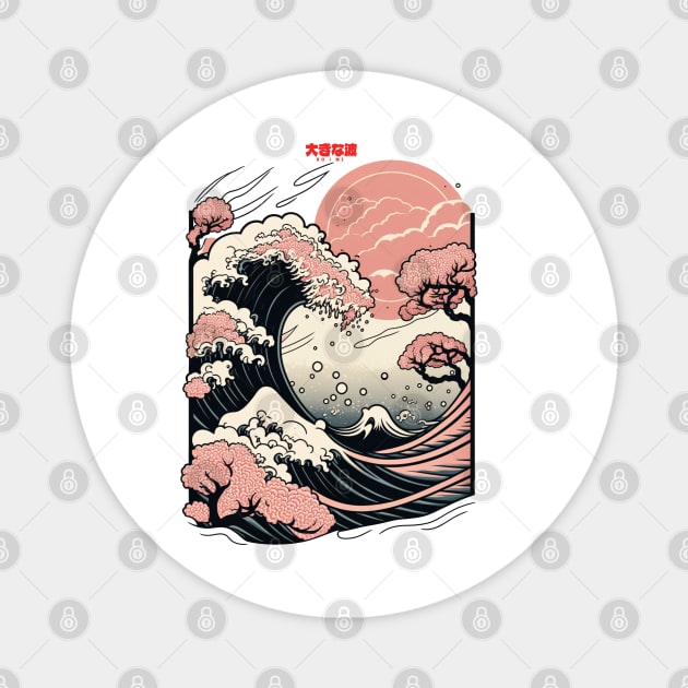 The great wave Magnet by bmron